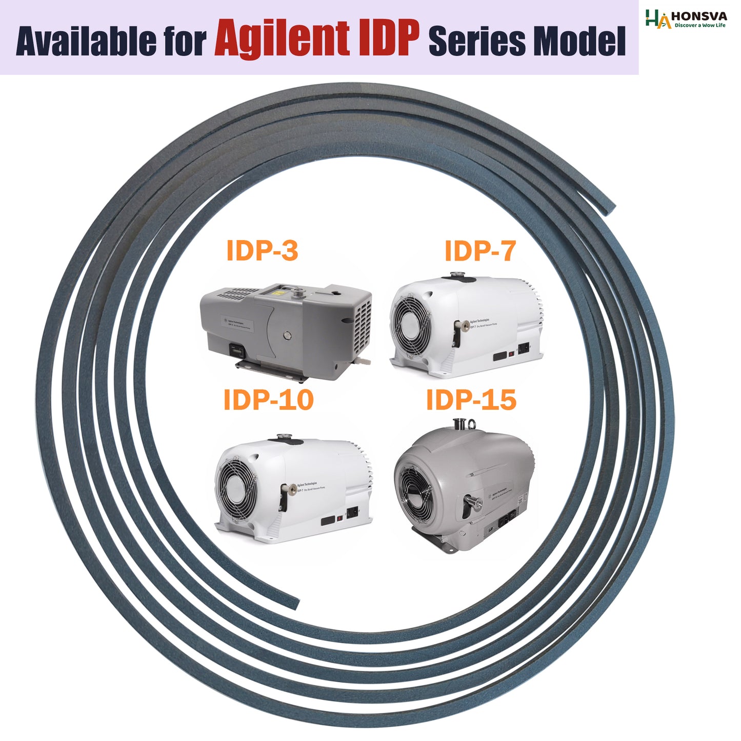 Tip Seal Replacement for Agilent Dry Scroll Vacuum Pump-IDP Series-Dark Grey