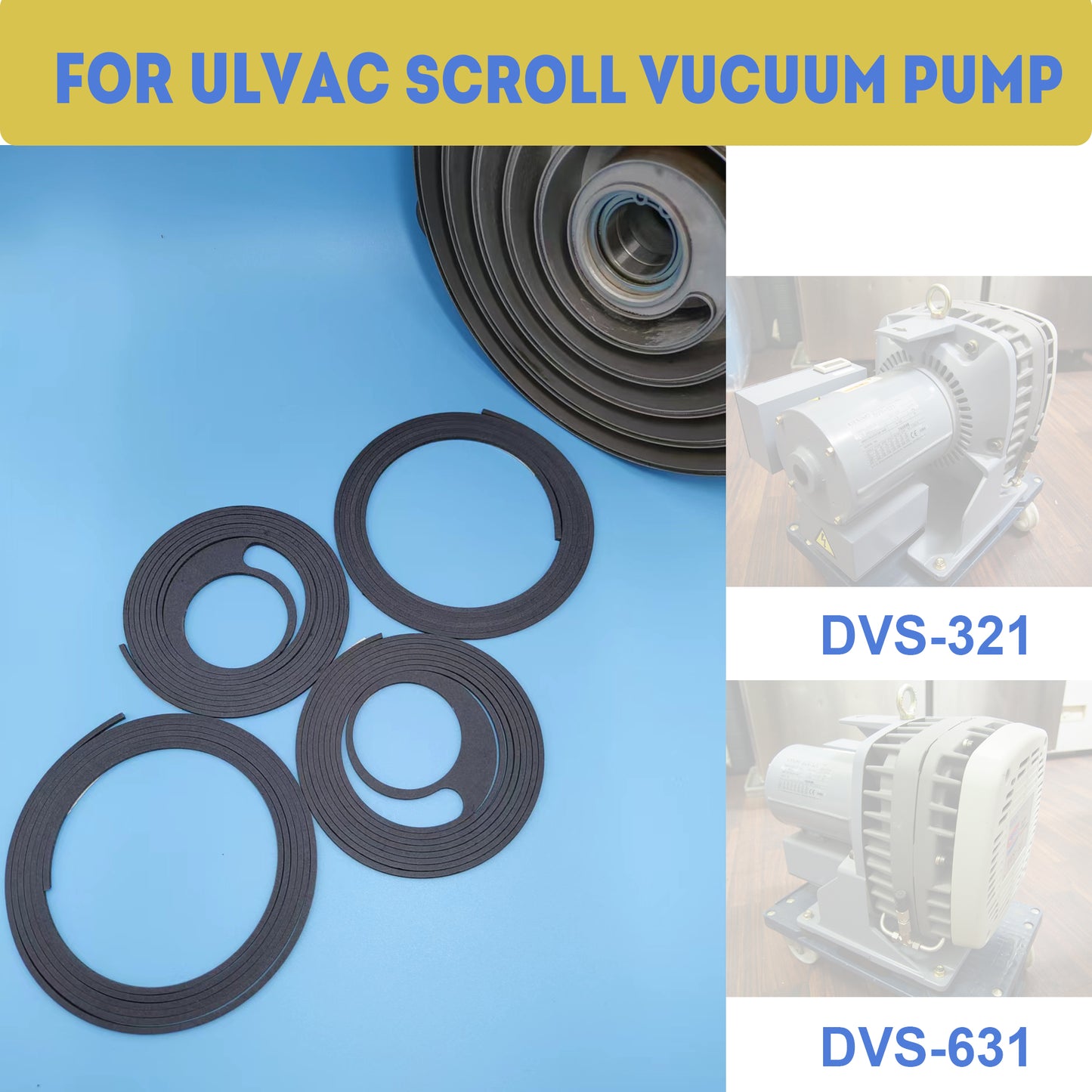Tip Seal Kit for Ulvac Dry Vacuum Pump DVS-321/DVS-631