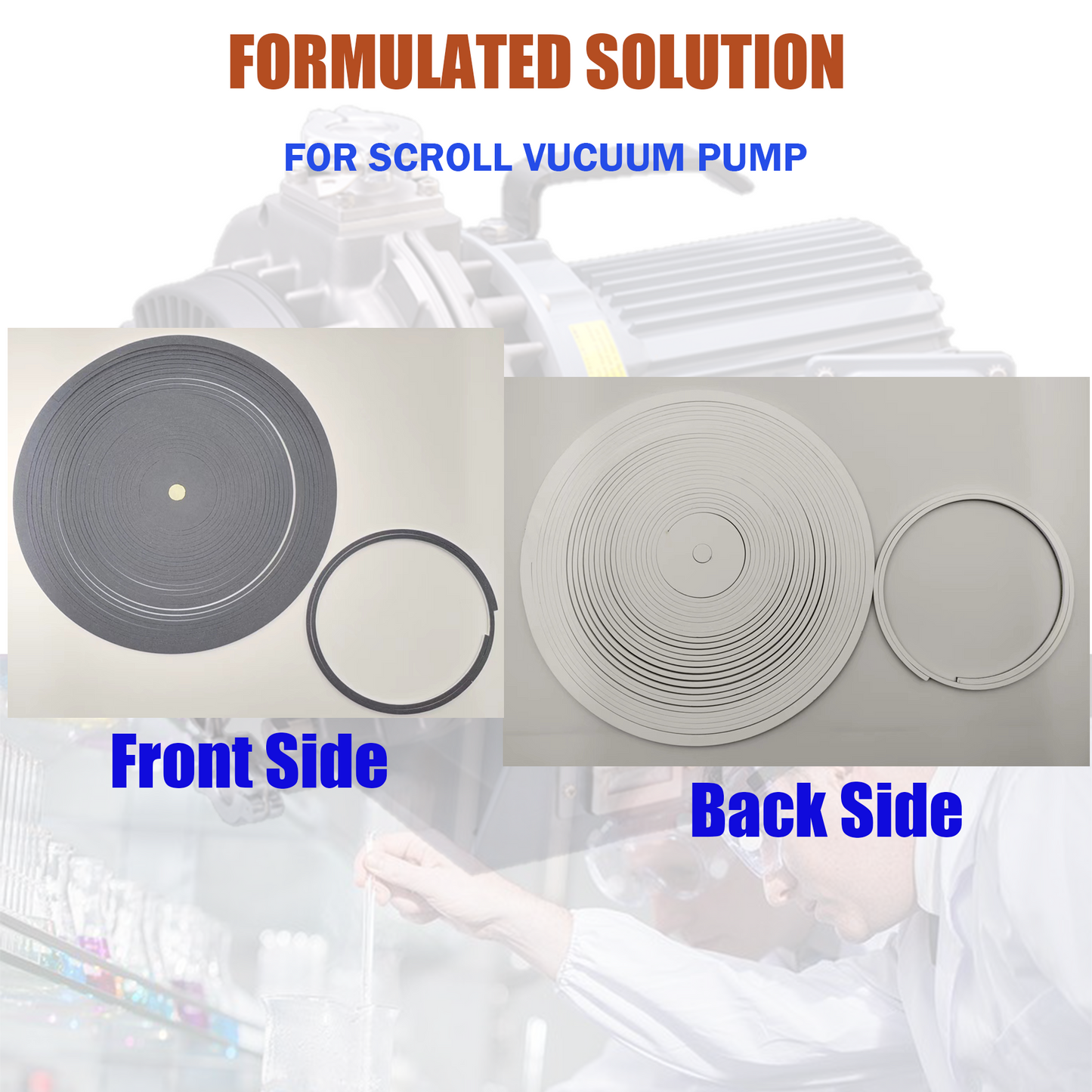 Tip Seals Replacement for Ulvac Scroll Vacuum Pump DIS-1000