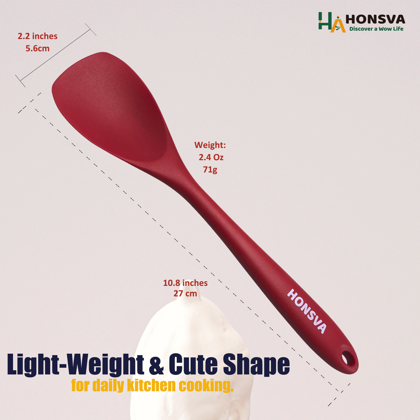 Silicone Spatulas, Heat-Resistant for Cooking, Flipping, Baking