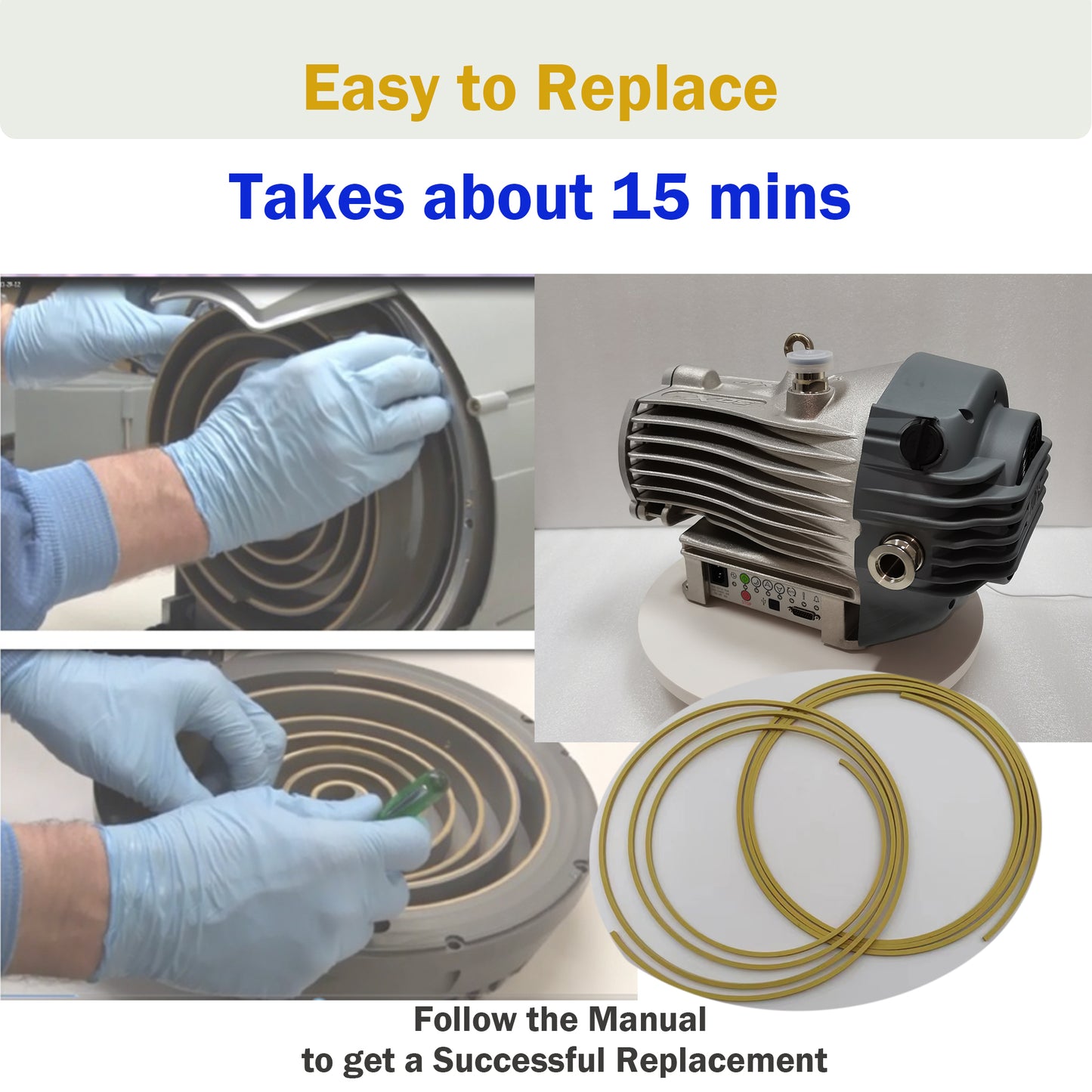 tip seal kit for Edwards nXDS 6i