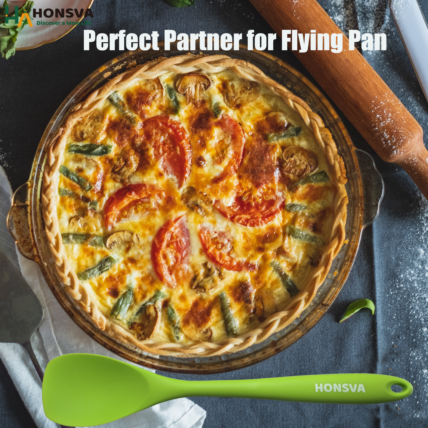 Silicone Spatulas, Heat-Resistant for Cooking, Flipping, Baking