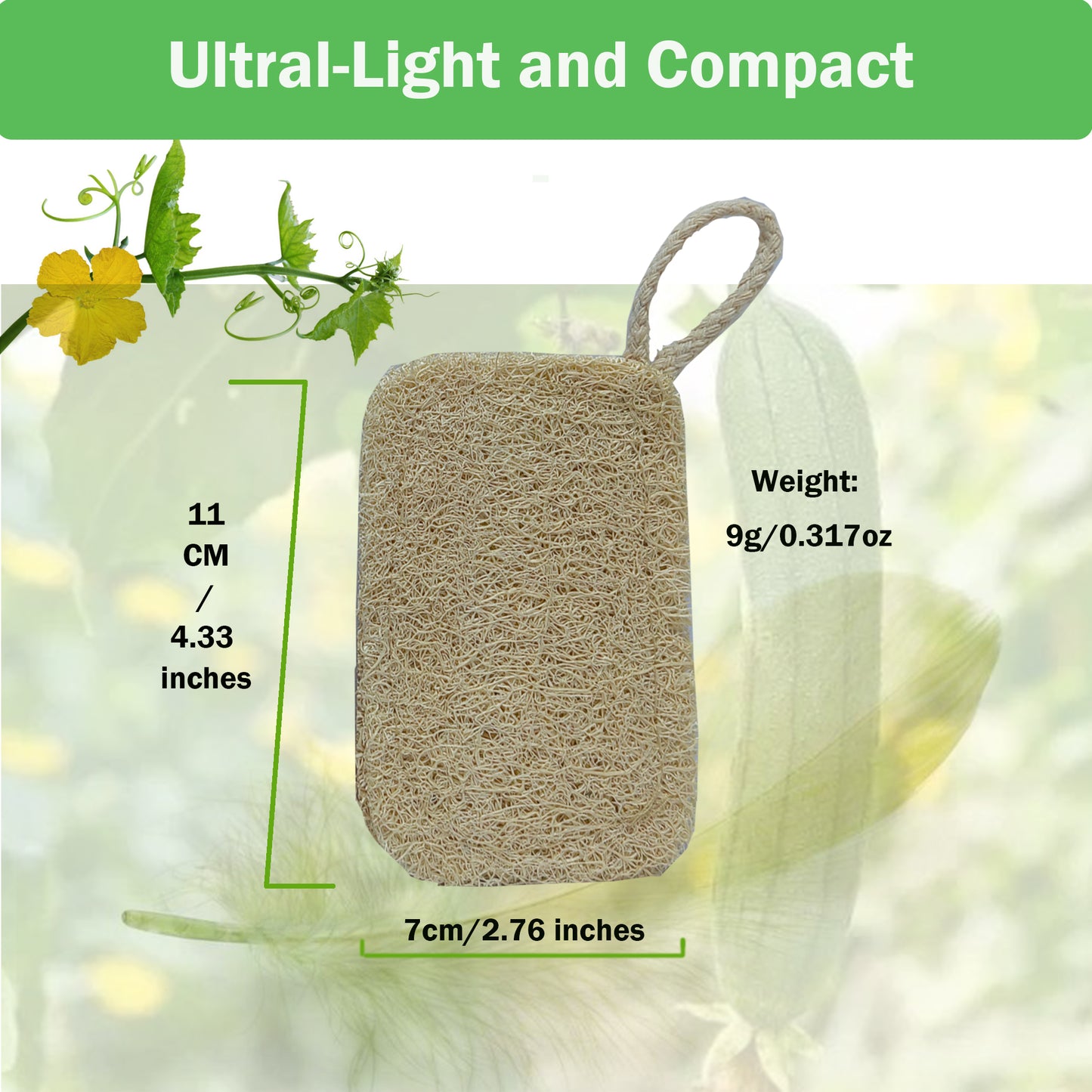 small loofah sponge for washing