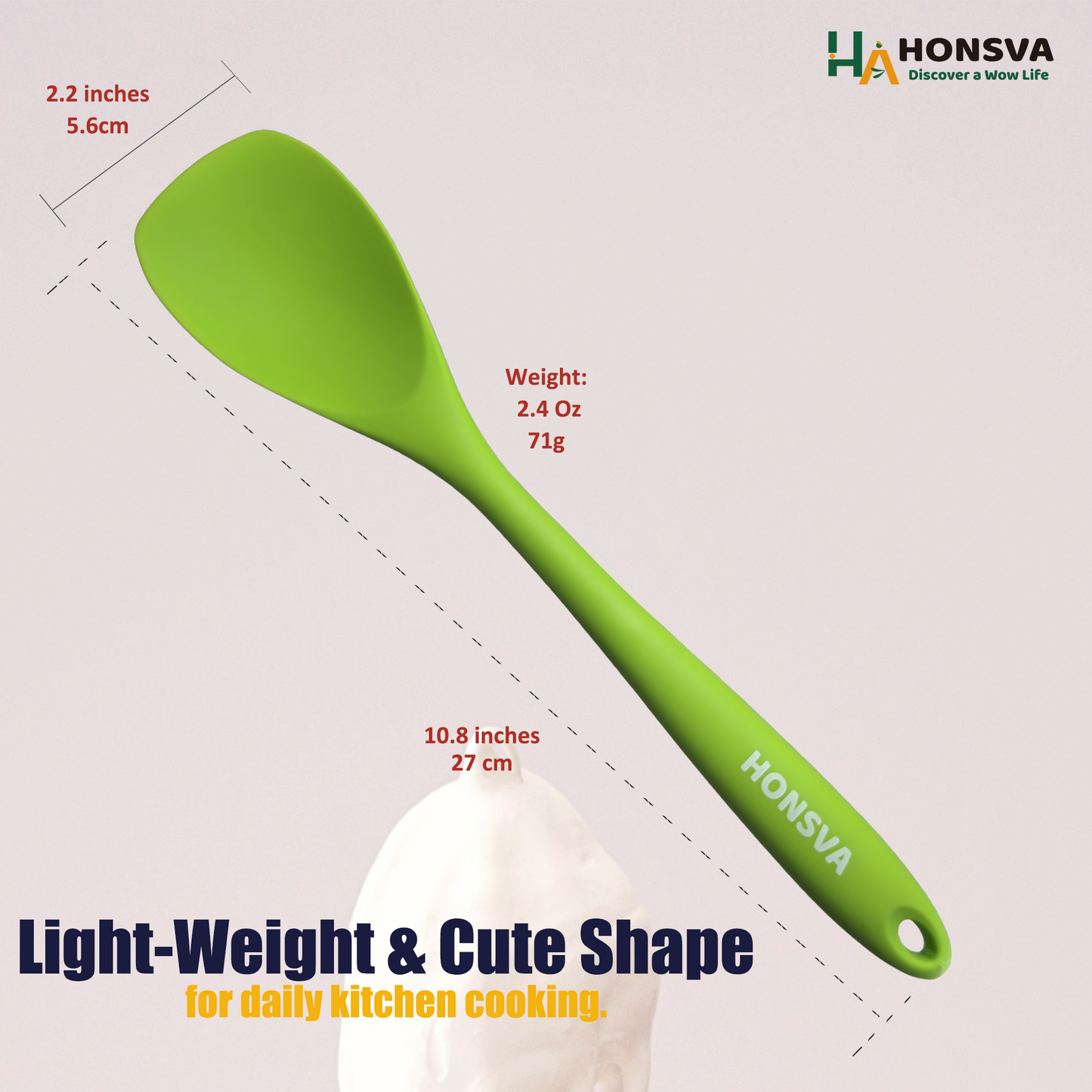 Silicone Spatulas, Heat-Resistant for Cooking, Flipping, Baking