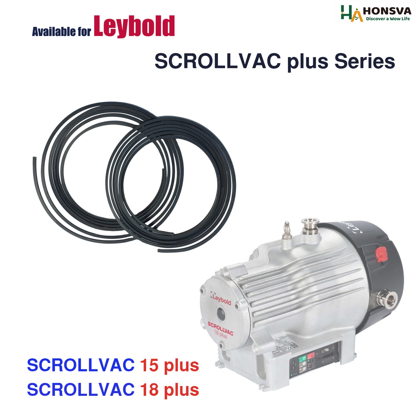 Tip Seals Replacement for Leybold SCROLLVAC 15/18 Plus--Grey