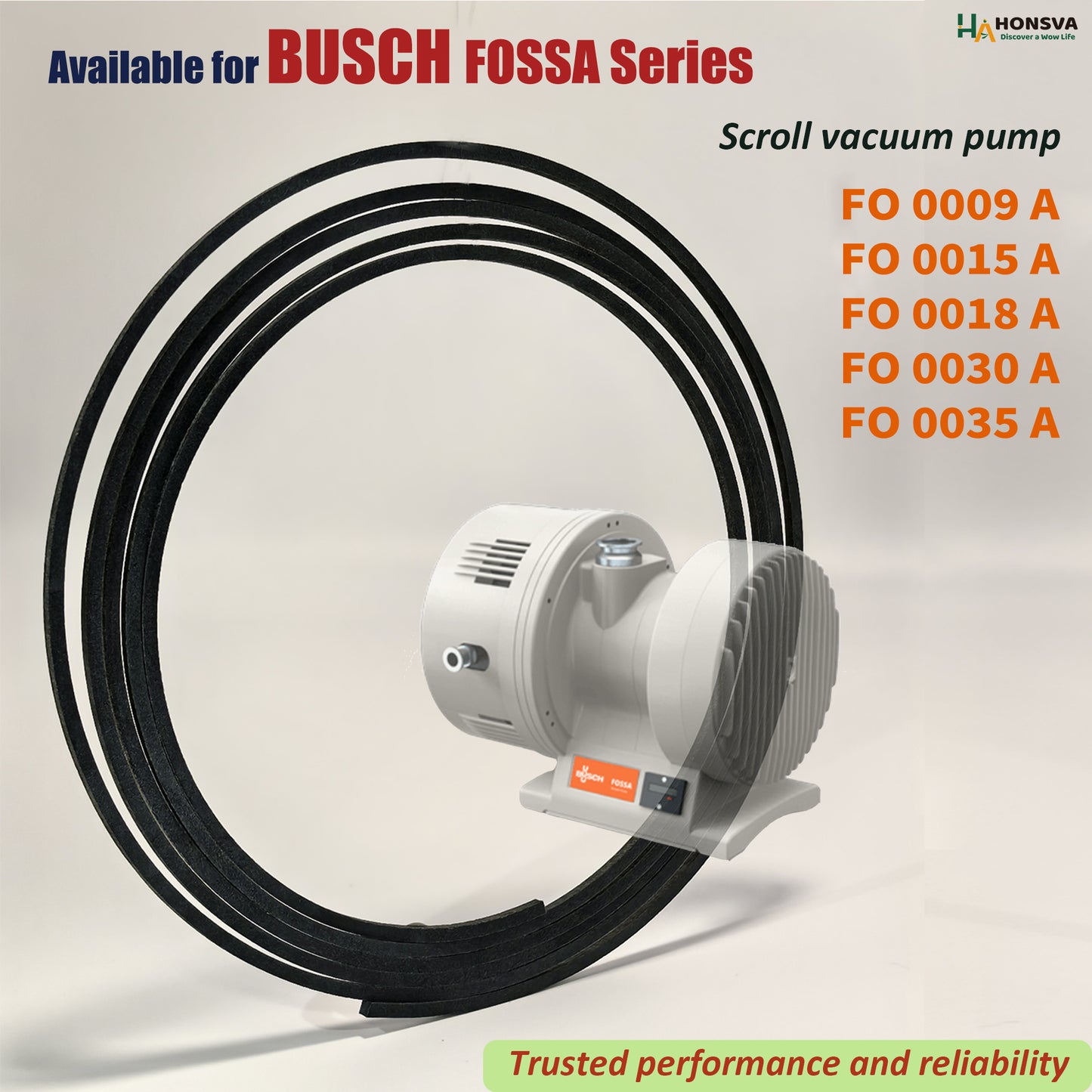 Tip Seals for Busch FOSSA FO Series FO 0009A, 0015A, 0018A, 0030A, 0035A