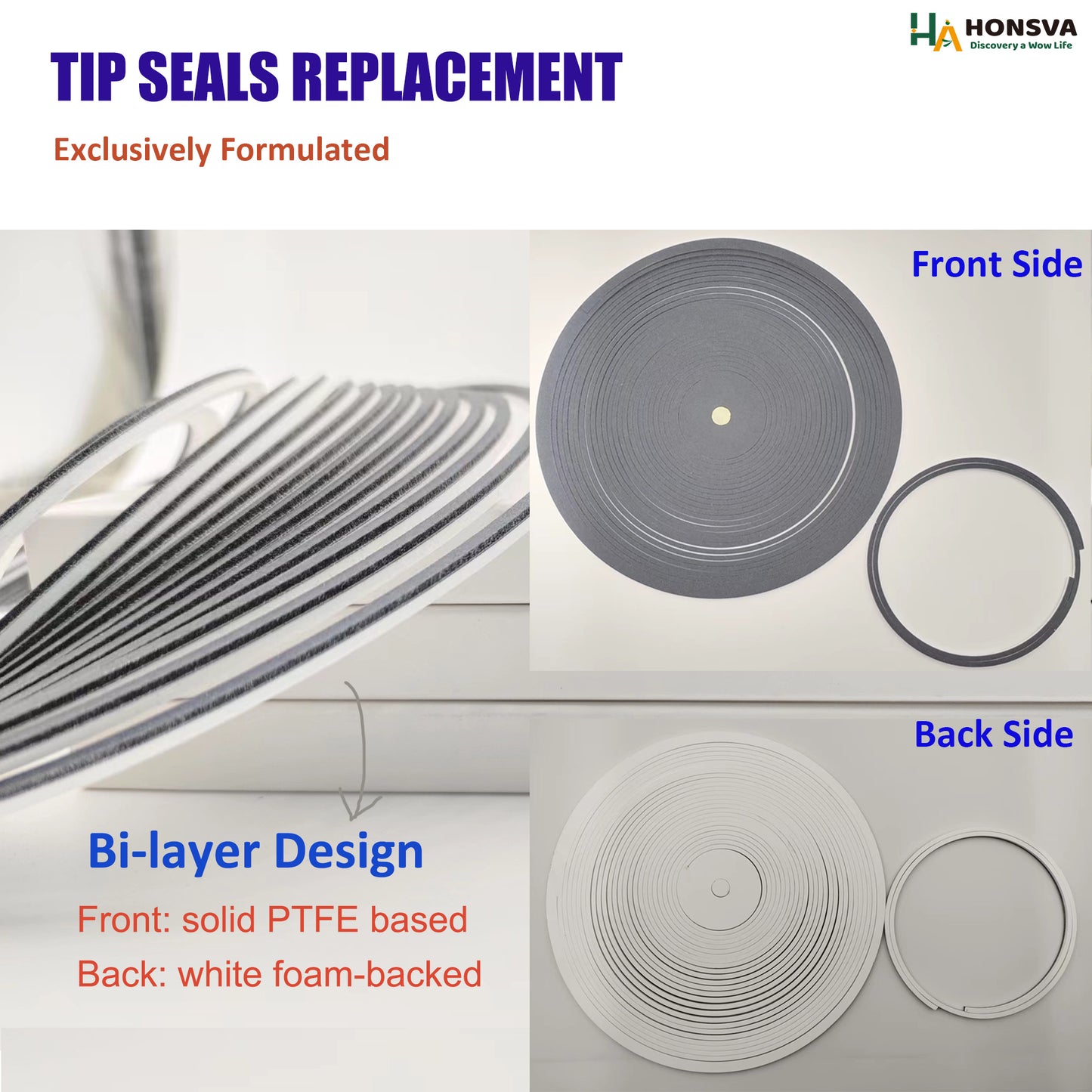 Tip Seals Replacement for Leybold SCROLLVAC SC 60D