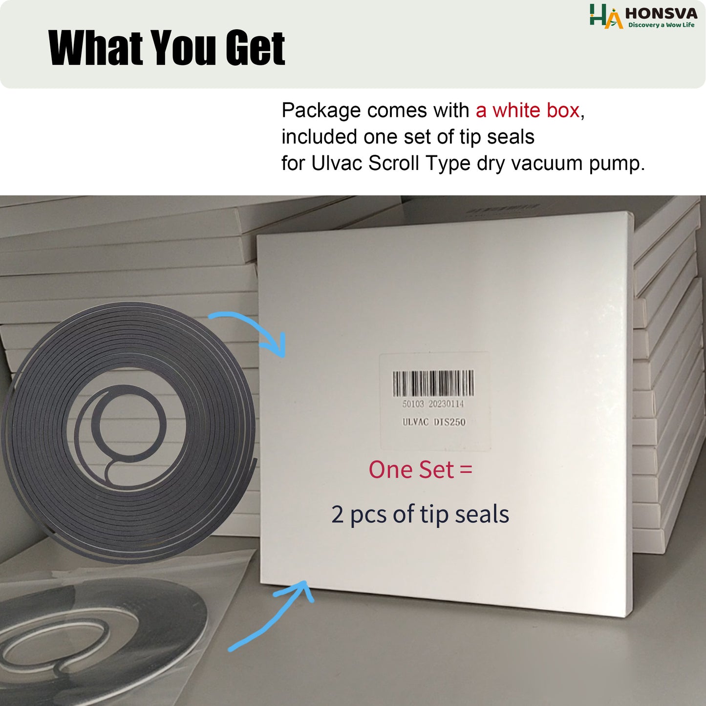 Tip Seal Kit for Ulvac Dry Vacuum Pump-DIS Series
