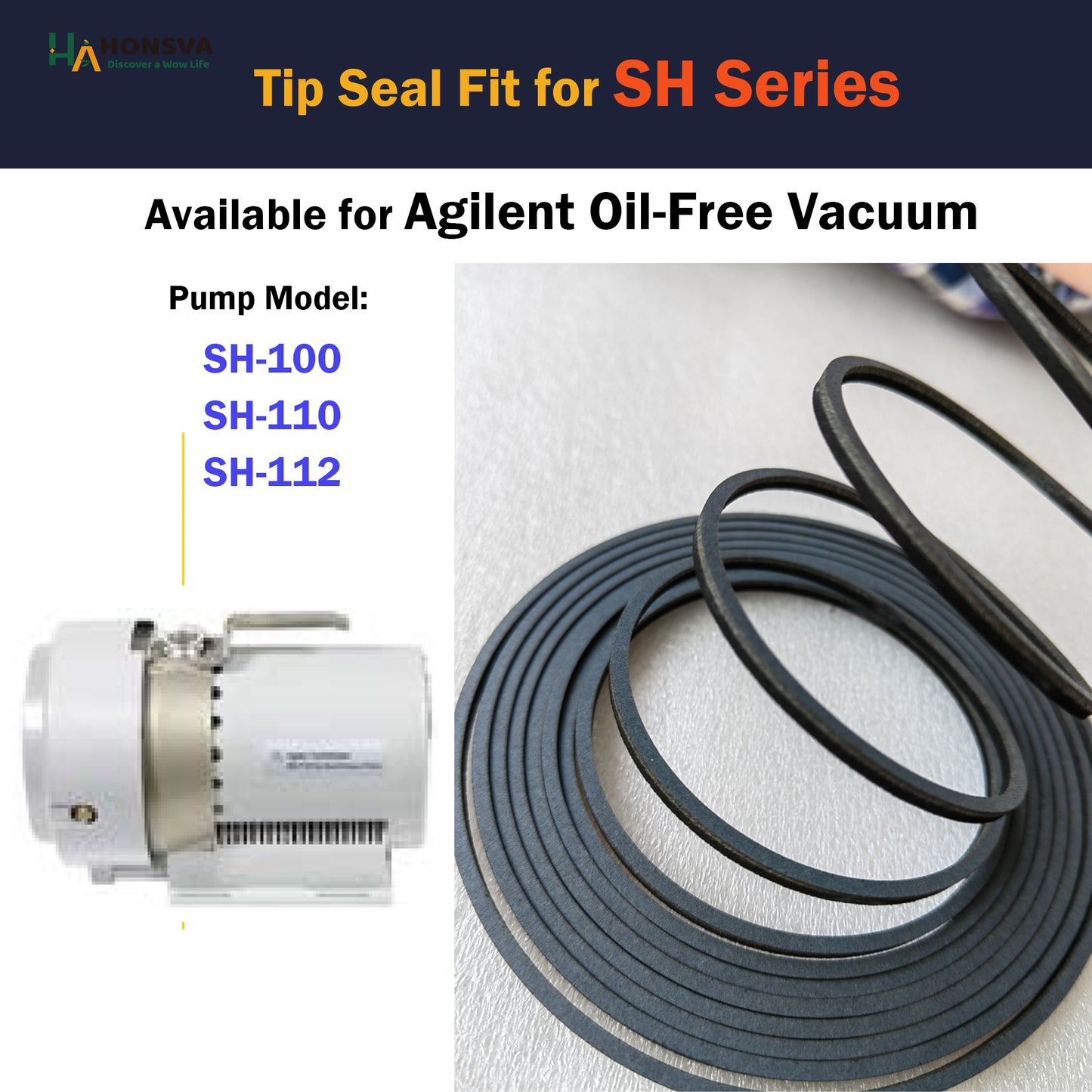 Tip Seals Replacement for Agilent Dry Scroll Vacuum Pump SH Series