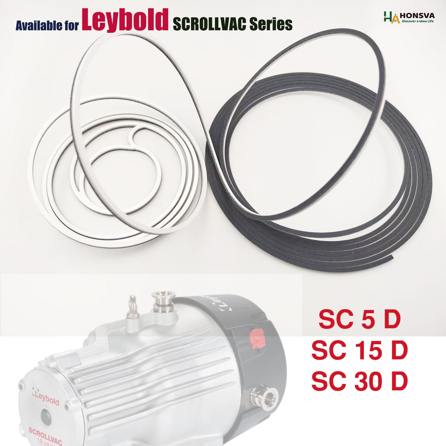 Tip Seals Replacement for Leybold SCROLLVAC SC 5D/15D/30D