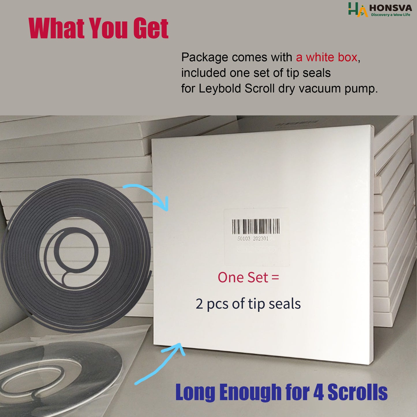 Tip Seals Replacement for Leybold SCROLLVAC SC 5D/15D/30D