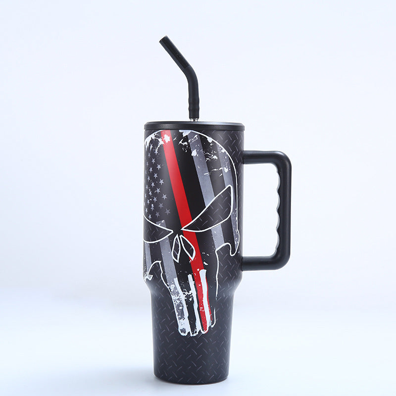 Skeleton painting Tumbler 40oz