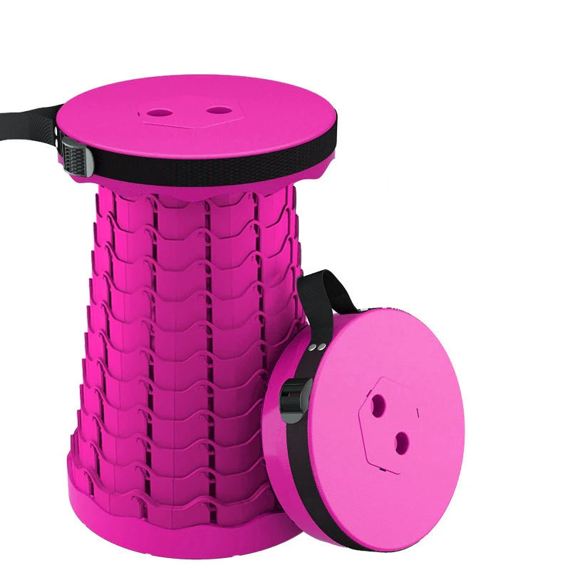 Upgraded Portable Retractable Folding Stool