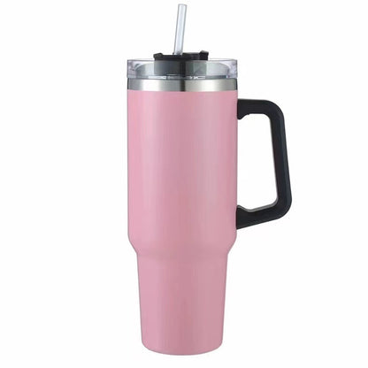 40 oz Insulated Tumbler with Handle & Straw Lid