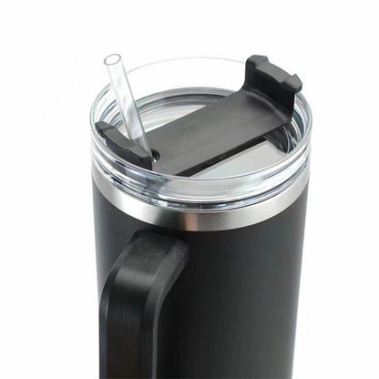 40 oz Insulated Tumbler with Handle & Straw Lid