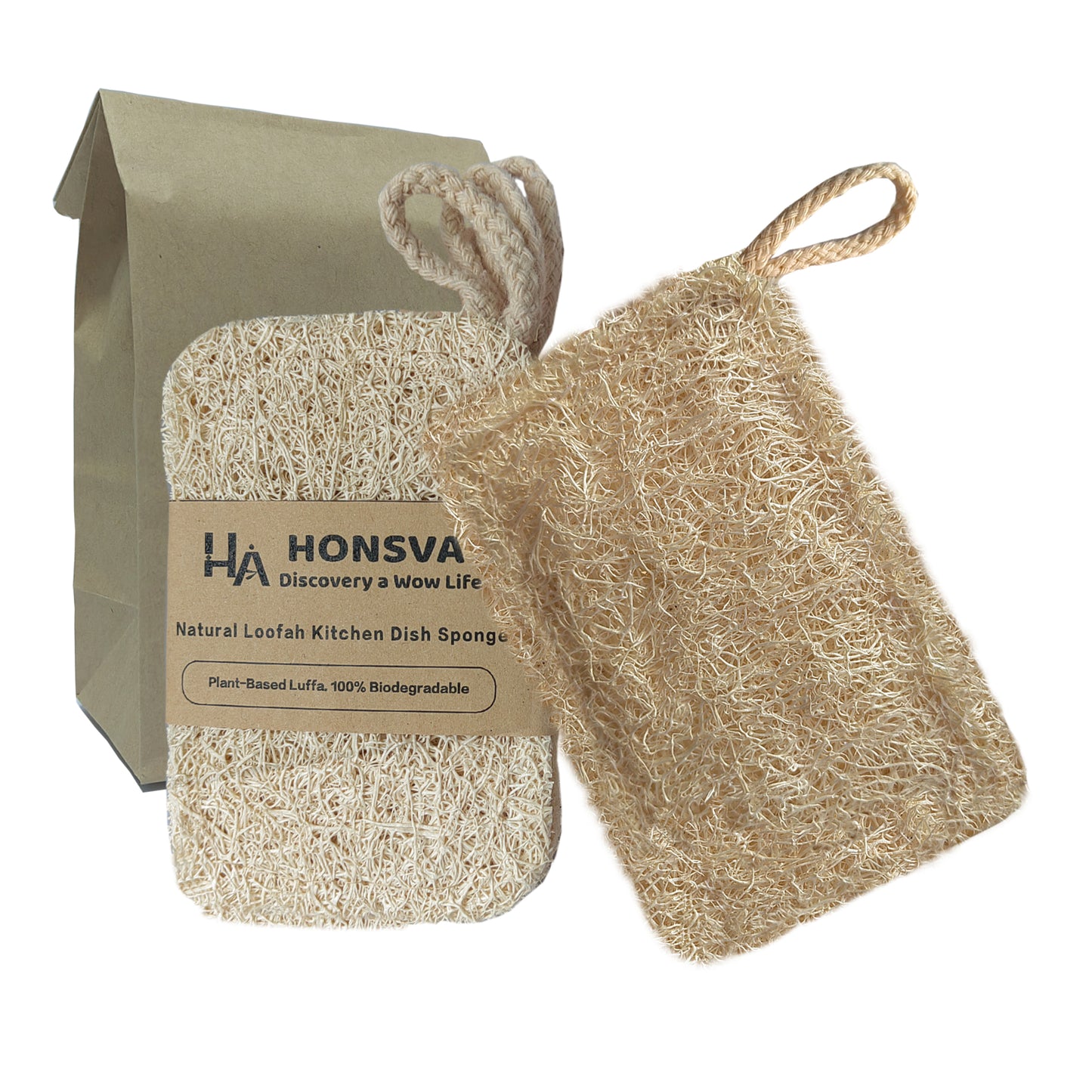 Natural Loofah Sponge for Kitchen Dish Cleaning