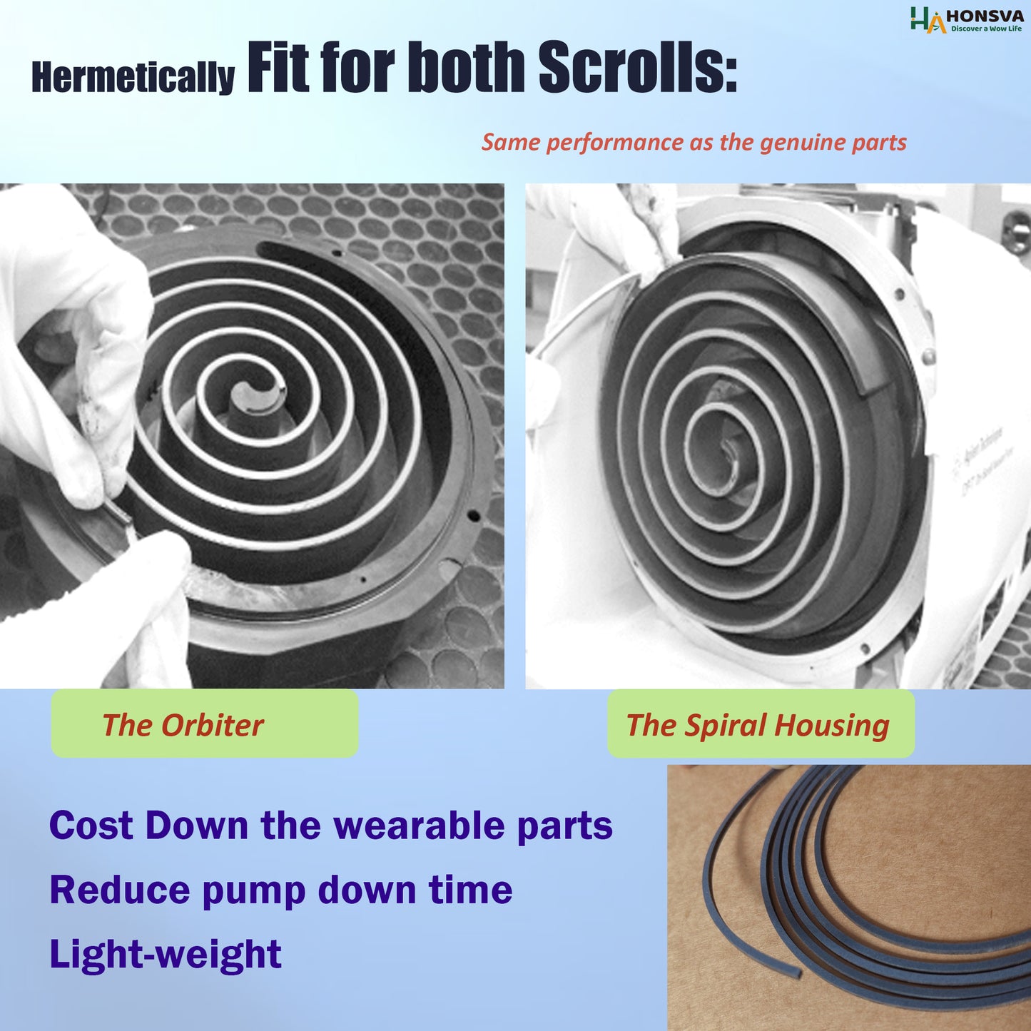 Tip Seals Kit for Pfeiffer HiScroll 12