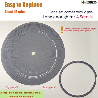 Tip Seals Replacement for Leybold SCROLLVAC SC 60D