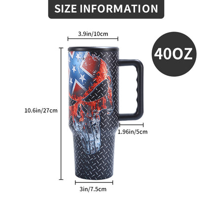 Skeleton painting Tumbler 40oz