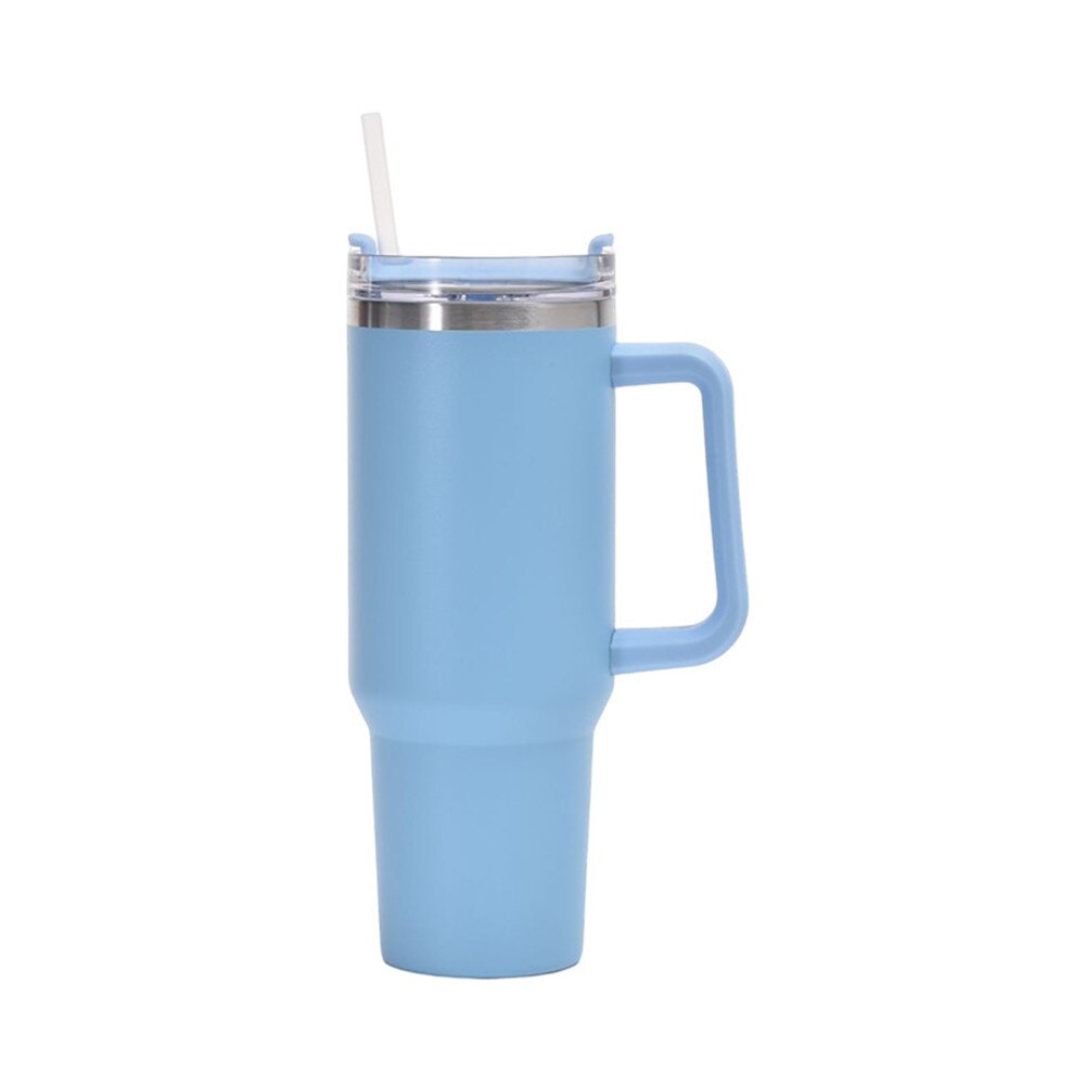 40 oz Insulated Tumbler with Handle & Straw Lid