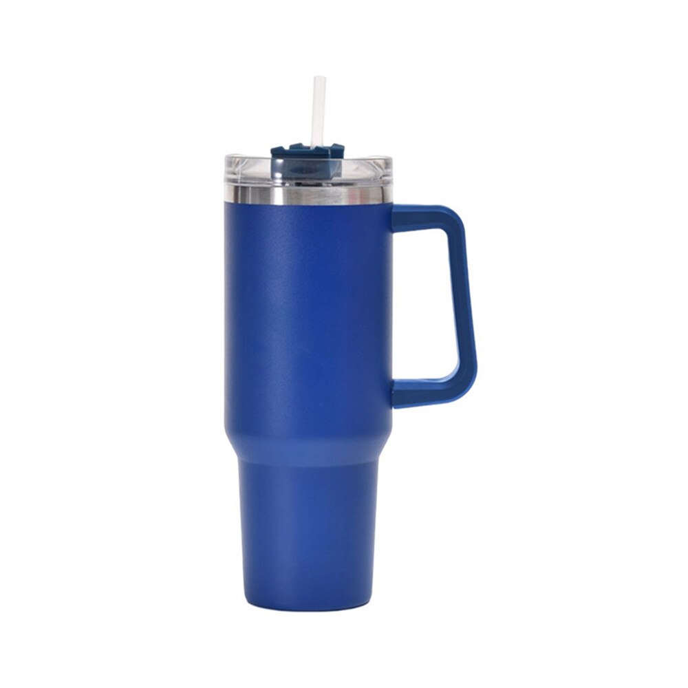 40 oz Insulated Tumbler with Handle & Straw Lid