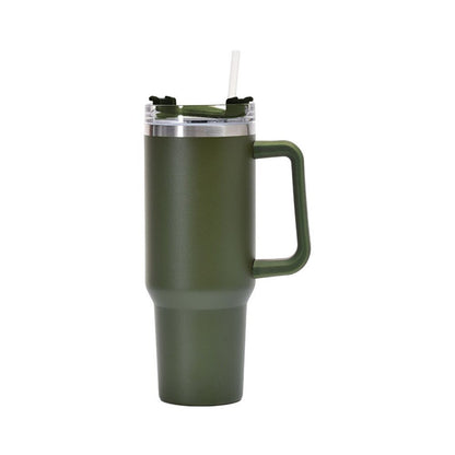 40 oz Insulated Tumbler with Handle & Straw Lid