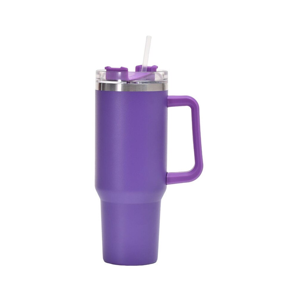 40 oz Insulated Tumbler with Handle & Straw Lid