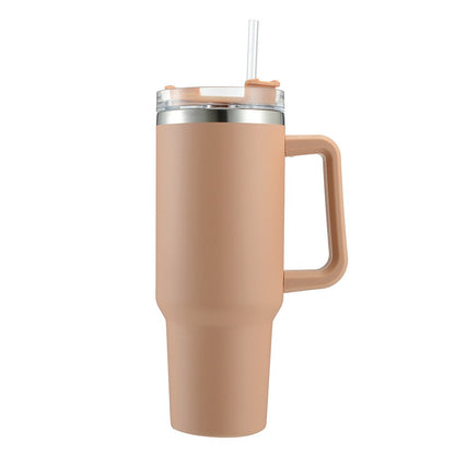 40 oz Insulated Tumbler with Handle & Straw Lid