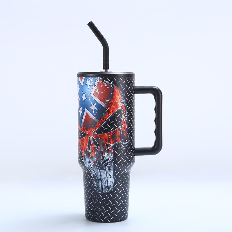 Skeleton painting Tumbler 40oz